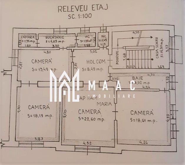 Casa cu 4 apartamente / 9 camere | Ultracentral | Curte