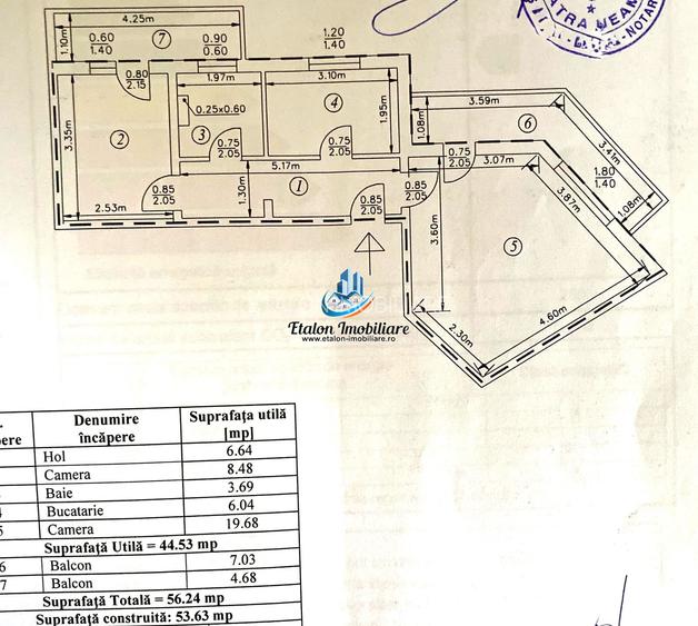 Apartament 2 camere, etaj 2, 2 balcoane, Zona Piata Centrala/Bradet - 6