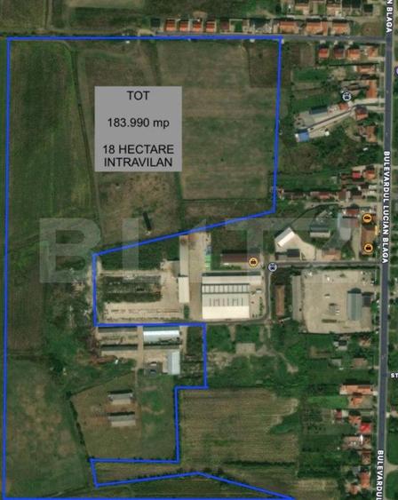 Teren intravilan | 183.990 MP | Zona Lucian Blaga