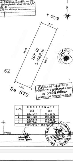Terenuri Intravilane - 662 mp / 505 mp - Zona case P + 2 - Str. Solstitiului