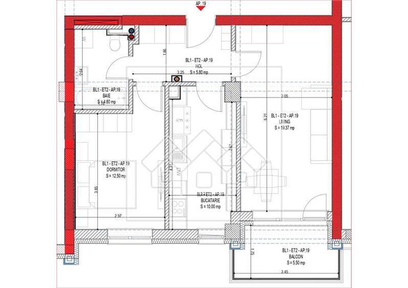 Apartament de vanzare in Sibiu - 2 camere - ansamblu nou, bl cu lift