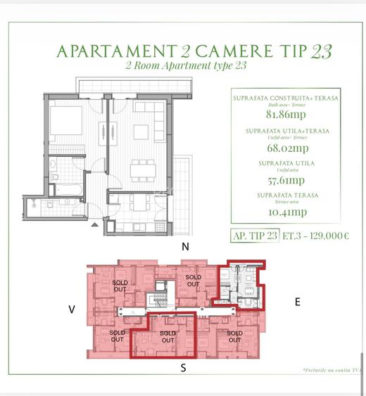 APARTAMENTE 2 CAMERE LANGA PADUREA BANEASA CU TERASA SI GRADINA - 5