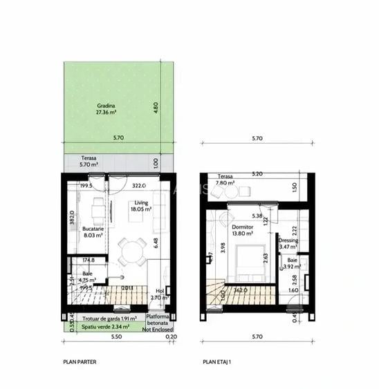 Apartament 2 camere cu grădină în H4L The Village Pipera Rond OMV - 13