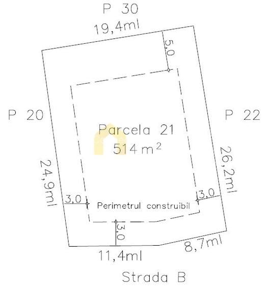 Vanzare teren pentru casa/duplex cu PUZ, la 6 min de Cluj-Napoca