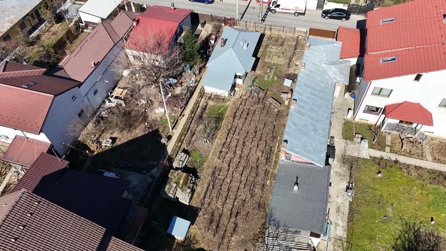 Teren + casă demolabilă 497 mp - Popești Leordeni Central