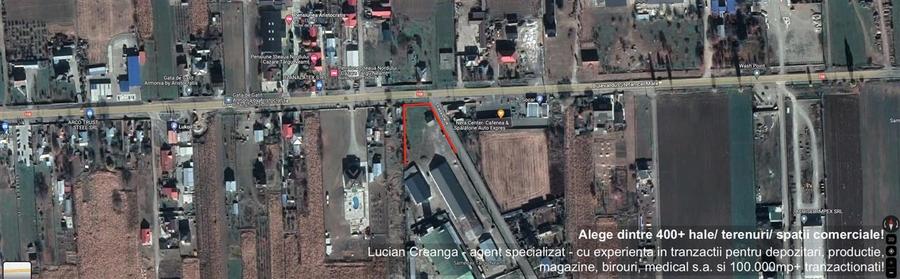 Teren depozitare, showroom, de la 200mp la 2000mp, zona Lukoil, Socar