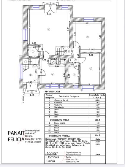 Floreasca / Casa Individuală cu 4 Apartamente - Birouri / Parcare + Curte / 2021