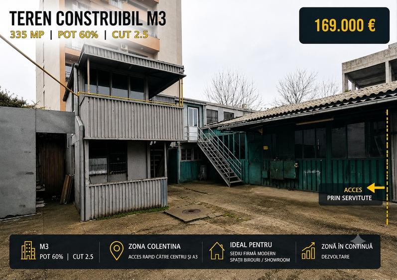 Teren construibil M3 | Ideal locuinta, boutique residential sau sediu firma