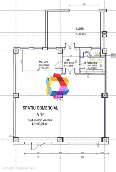 Spatiu comercial cu trafic intens - 154.8 mp # plus-imo.ro