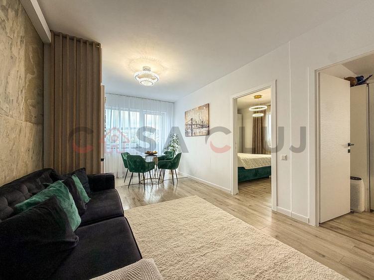 Apartament cu 2 dormitoare + living cu bucatarie open space