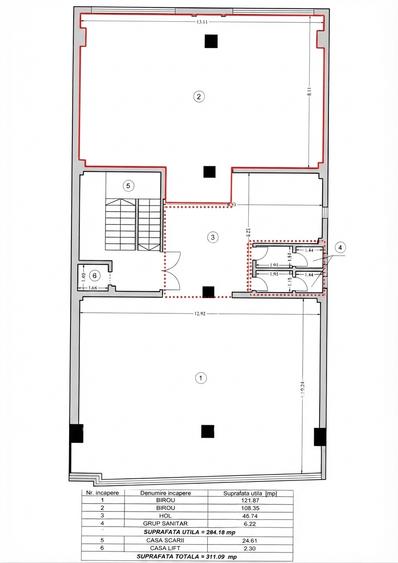 Delfinariu-bd. Mamaia, spatiu birouri, 120 mp., openspace