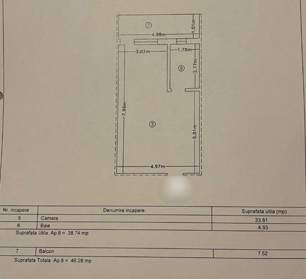 Studio cu parcare privata si priveliste catre mare