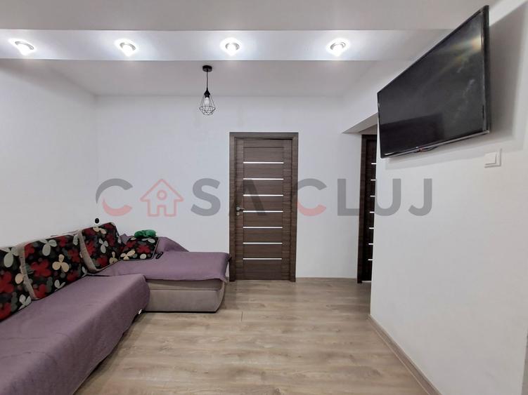 2 camere, renovat, Mănăștur, zona strazii Peana!!