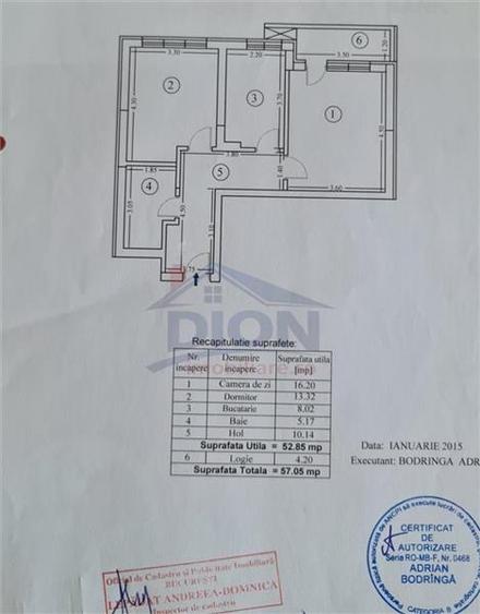 Apartament 2 camere, bloc 2016, Lujerului