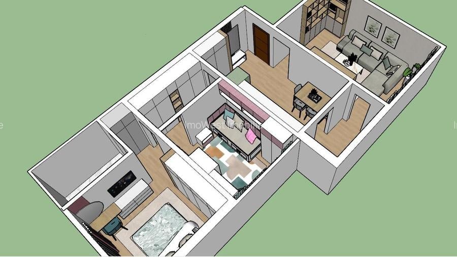 Freidorf | 3 camere | Decomandat | Centrala proprie | 2 bai | 2 balcoane - 4