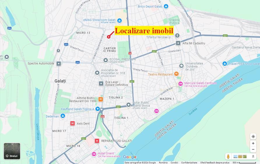 Imobil situat in Galati, P+2, Cartier Aurel Vlaicu, 2411 mp.