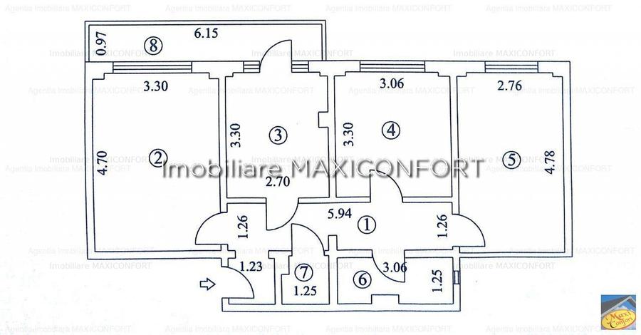 Vanzare 3 camere - Imobiliare MAXICONFORT