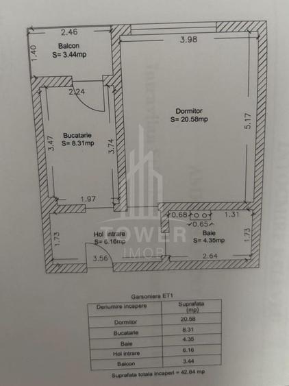 Garsoniera Premium -Pictor Brana