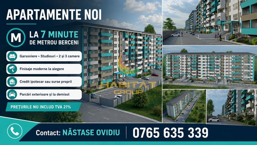 Apartamente 7 minute de Metrou Berceni !