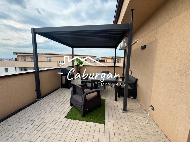 Penthouse cu 2 camere - 41 mp + 45 mp terasa + boxa, loc parcare