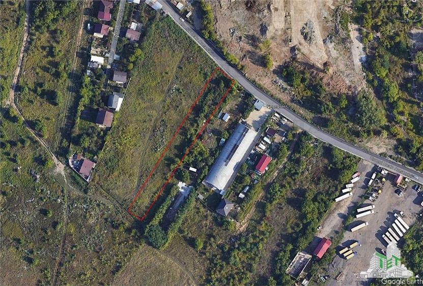 Teren intravilan 2449 mp in Berceni, langa stadionul K9