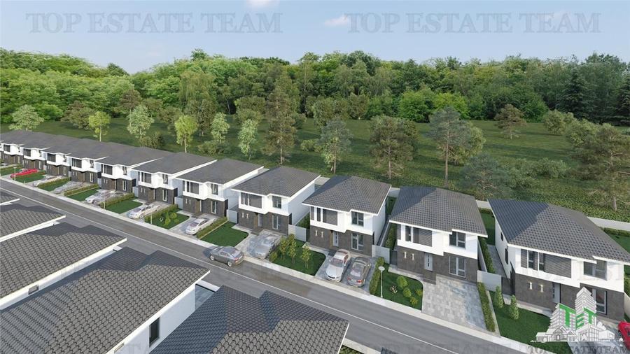 Vila moderna individuala cu 4 camere , 3 bai , Living open space, terasa,incalzi