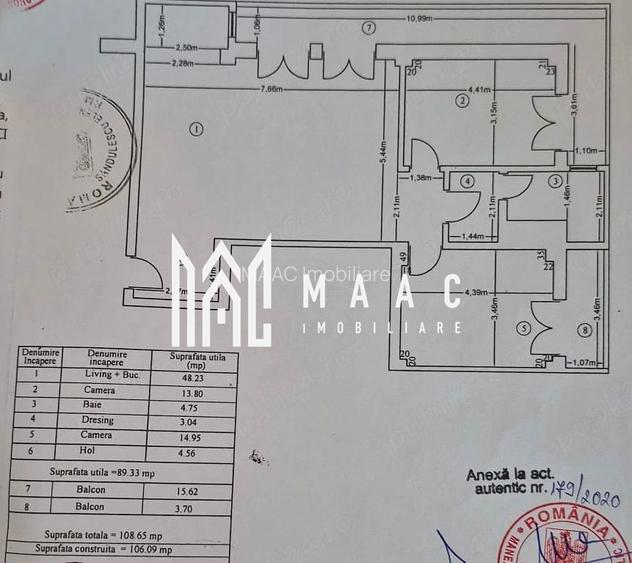 Apartament 3 camere decomandat | Ostroveni, Râmnicu Vâlcea | 109 mp, parcare - 10