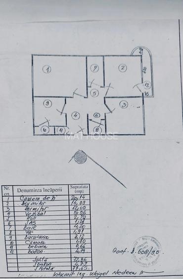 APARTAMENT 1 /8 BL 1991  78 MP  APROPRIERE SCOALA 81  METROU VEDERE MIXTA HOL H - 1