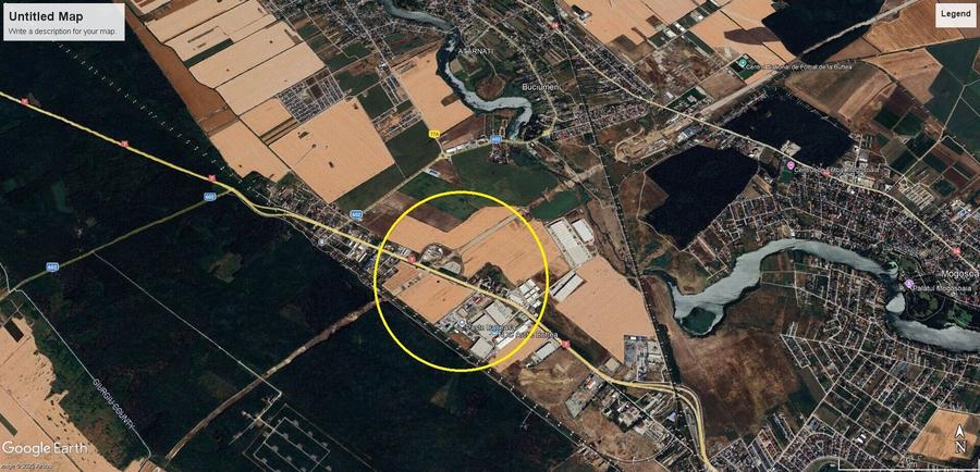 Teren Buftea-DN7-Strada Milano-Autostrada A0