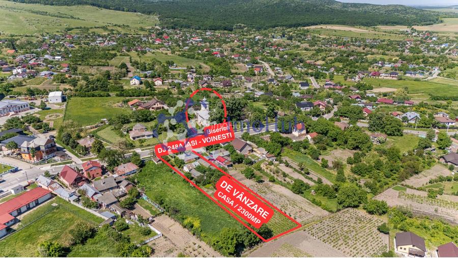 🏡 Teren 2300 mp și casă bătrânească în centrul satului Voinesti, lângă biserică - 5