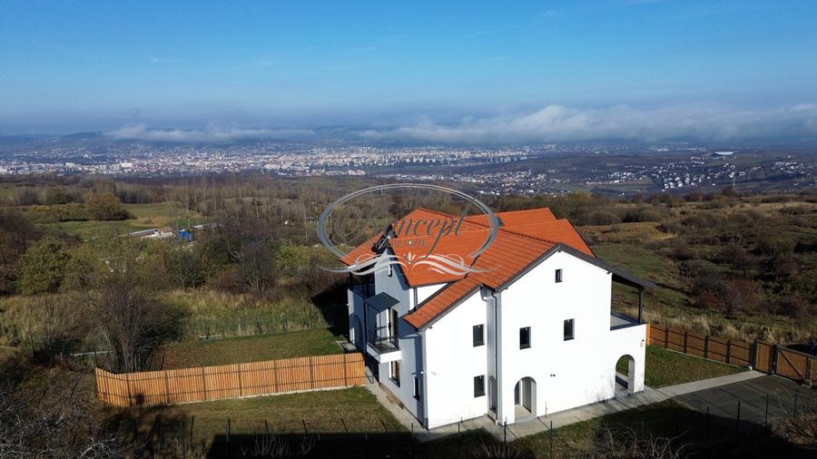 Duplex modern Feleacu cu vedere panoramica spre Cluj