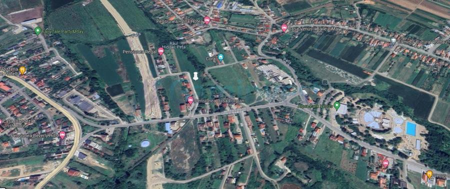 Teren intravilan pentru pensiune , la 2 minute de Strandul Venus, Baile 1 Mai