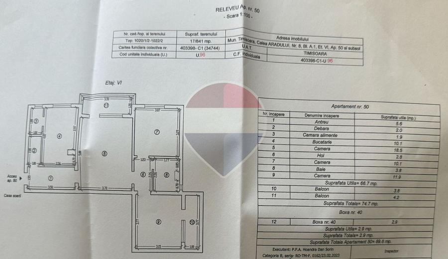 Apartament cu 3 camere de vânzare, zonă ultracentrală Timișoara