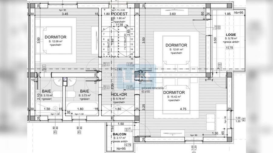 0% comision – Duplex semifinisat de vanzare , Floresti