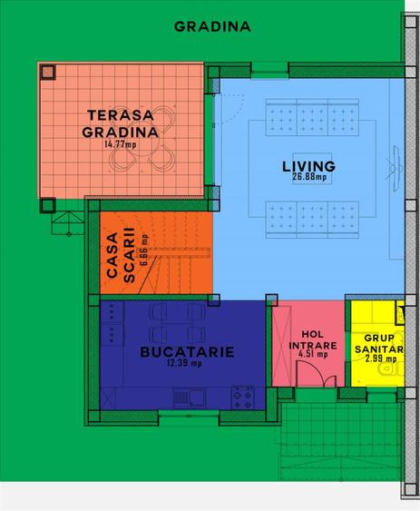 Casa Otopeni, 141mp, 23August, lot teren 265mp