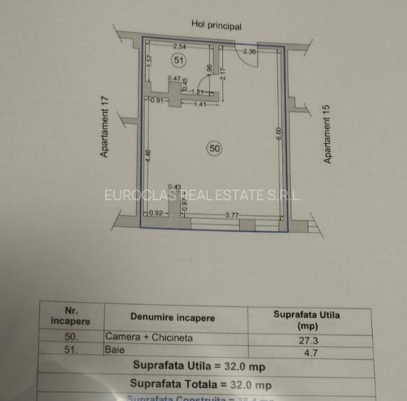 Studio 32 mp - Mamaia Nord - 60.000 euro (cod E2+E7) - 9