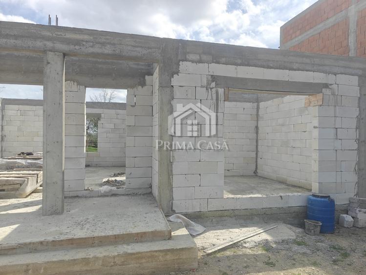 Casa in constructie si teren in Vernesti BZ SC=150mp teren=509mp d=20m