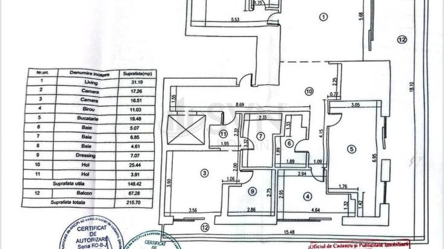 REA1023541 Penthouse I Terasa 67 MP I 3 Locuri de Parcare I Mobilat I Herastrau