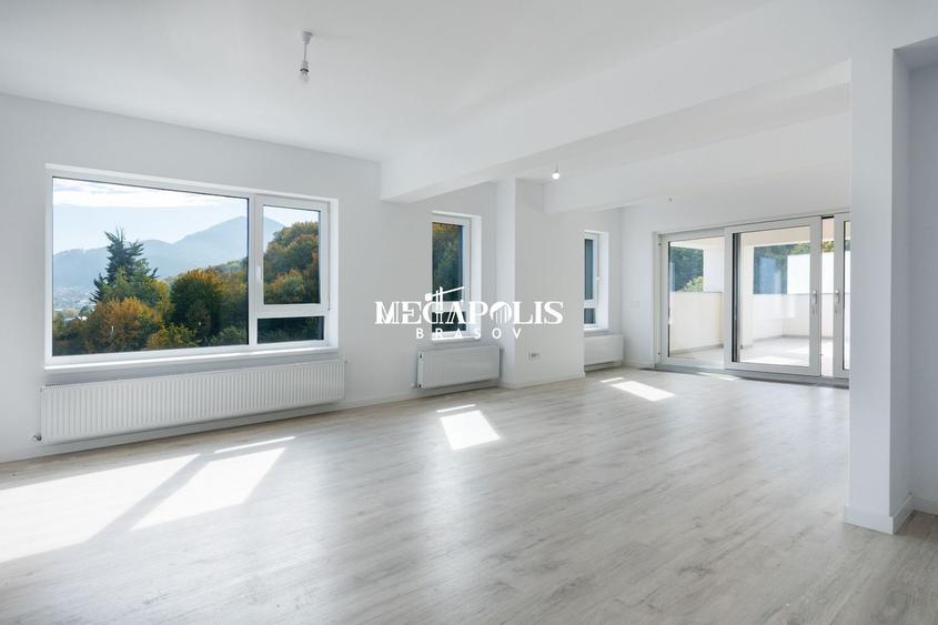 Penthouse 4 camere, 131 mp, panoramă munți și Tâmpa