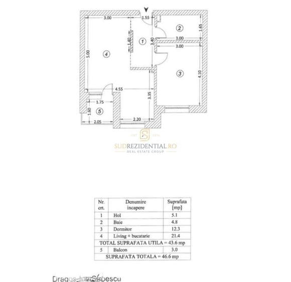 Apartament cu 2 camere, prima inchiriere, loc de parcare inclus - 8
