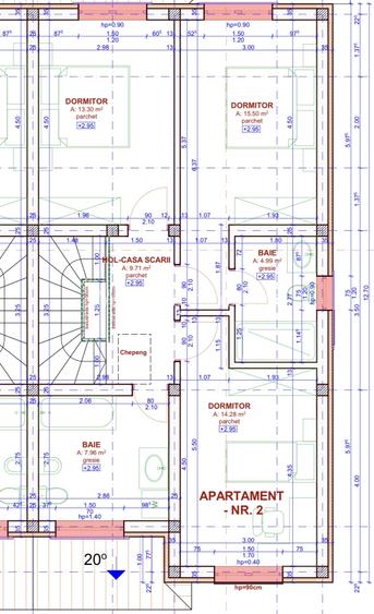 Duplex 5 camere, 126 mp utili, 300 mp teren - in Chisoda - 20