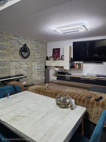 Apartament 3 camere, 66 mp, etaj intermediar, mobilat si utilat, Valea Lupului