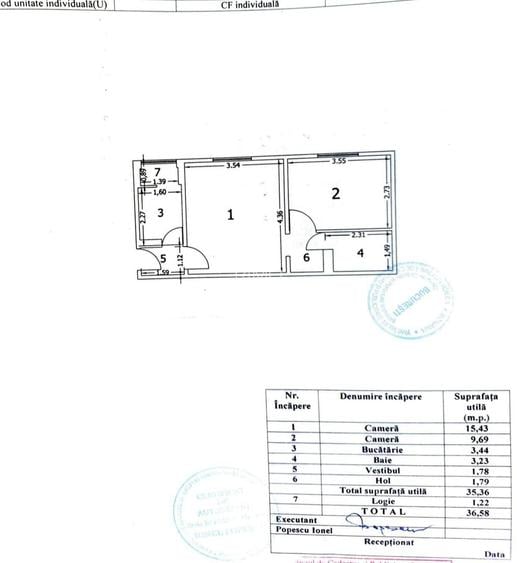 Apartament cu doua camere, Brancoveanu, 75.000€ - 8