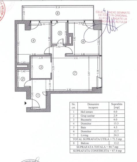 3-room apartment, One Floreasca Towers, Aurel Vlaicu metro access
