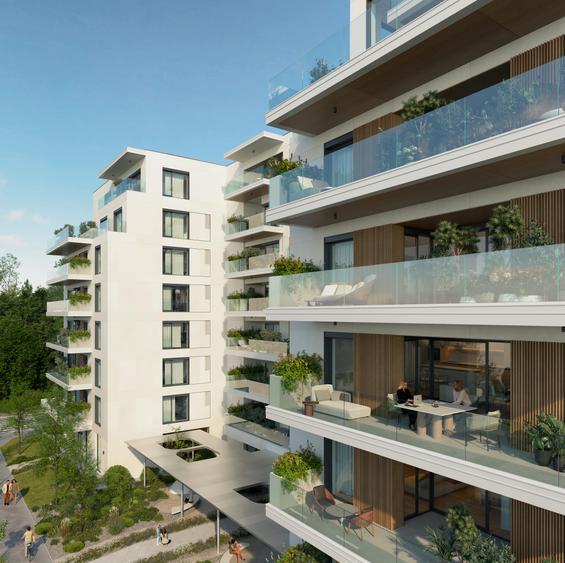 Vedere spre parc - apartament 4 camere de vânzare - zona Domenii