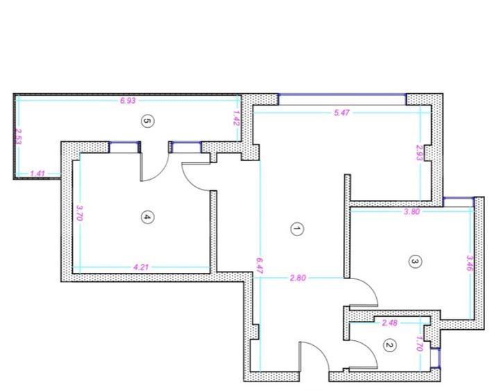 Apartament 3 camere, 66 mp, terasa, zona Donath