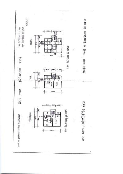 Vand imobil P+E+M pentru productie/birouri/spatiu comercial