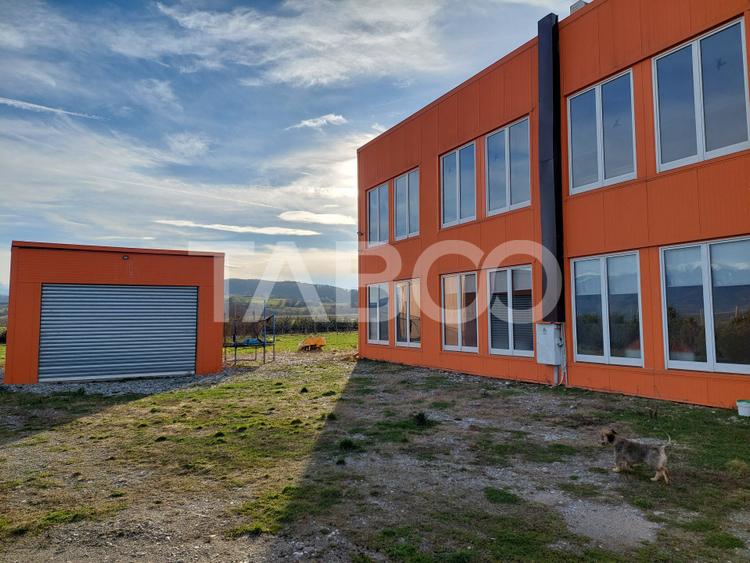 Hala de inchiriat 300 mp parcare 1000 mp acces din DN1 in Bradu Sibiu