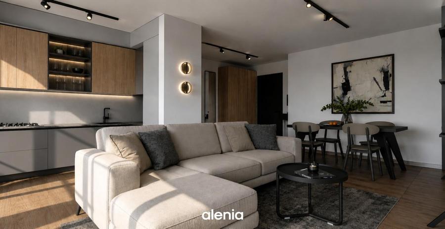Apartament nou la Alenia, 2 camere, disponibil pentru inchiriere, nr. 77
