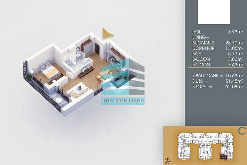 Ultimul apartament! Finalizat 2025- Pallady- 2Cam- 62mp-metrou Teclu